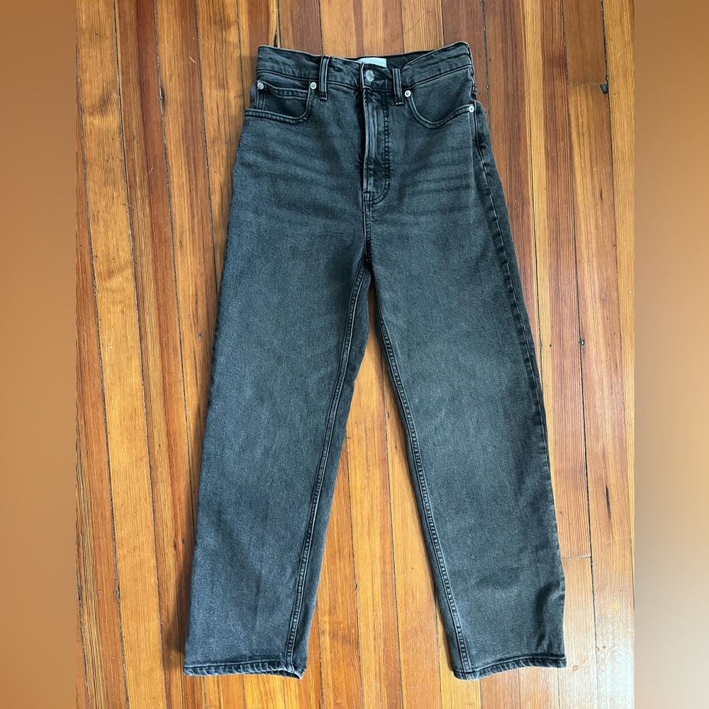 Everlane Way-High Jeans Size 26 Washed Black